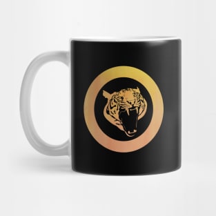 Roaring Tiger Line Drawing Mug